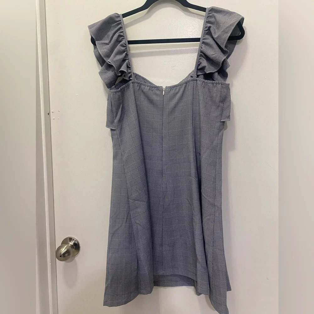 Althea Plaid Mini Dress - Picture 2 of 6